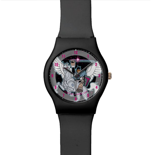 Teen Titans Go! | Warrior Cyborg Riding Pegasus Watch (Close Up)