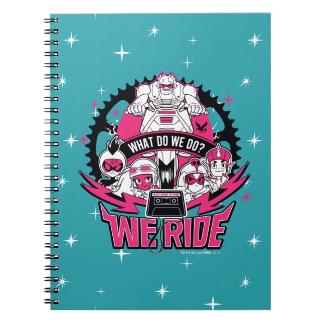 Teen Titans Go! | "We Ride" Retro Moto Graphic Notebook (Front)