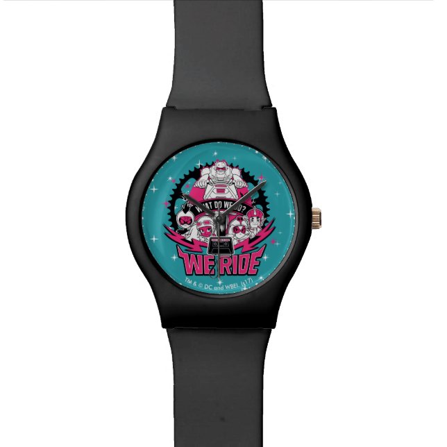 Teen Titans Go! | "We Ride" Retro Moto Graphic Watch (Close Up)