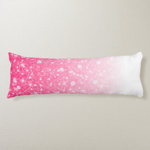 Teen Tween Girls Sparkly Pink Glitter Ombre Body Cushion