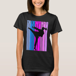 Teen Vintage Karate Birthday Pink Colours Grey Coo T-Shirt