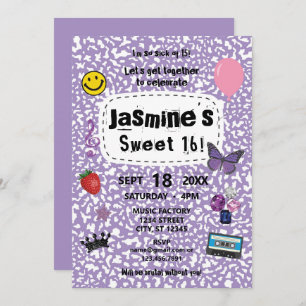 Teenage Dream Sweet 16 Birthday Invitation