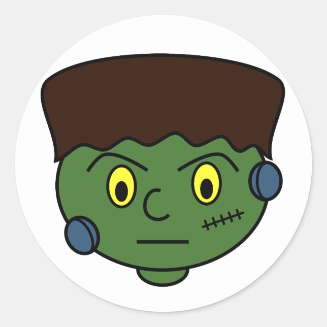 Teenage Frankenstein Monster Classic Round Sticker (Front)