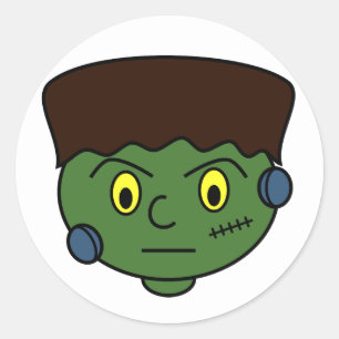 Teenage Frankenstein Monster Classic Round Sticker