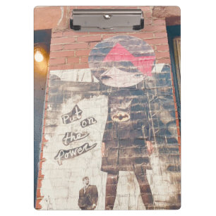 Teenage Gift: New York Street Graffiti Girl Clipboard
