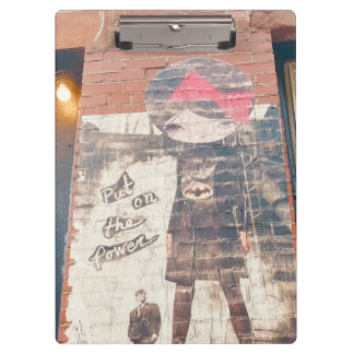 Teenage Gift: New York Street Graffiti Girl Clipboard