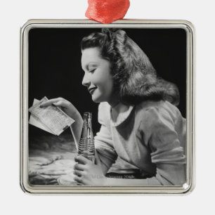 Teenage Girl Metal Ornament