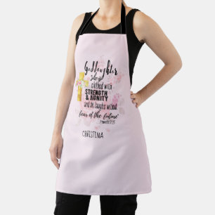 Teenage Goddaughter Gift Personalised Proverb Apron