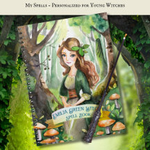 Teenage GREEN Witch Spells Book Grimoire