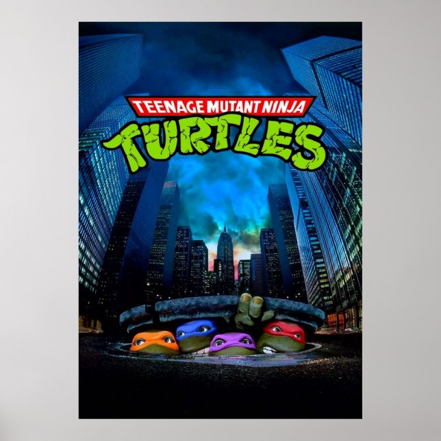 teenage mutant ninja tirtles movie poster (Front)