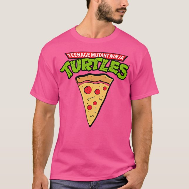 Teenage Mutant Ninja Turtles Pizza Retro Classic P T-Shirt (Front)