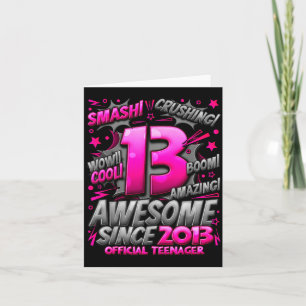 Teenager 13 Year Old Boys 13th Birthday Boy  Card