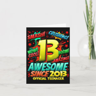 Teenager 13 Year Old Boys 13th Birthday Boy  Card
