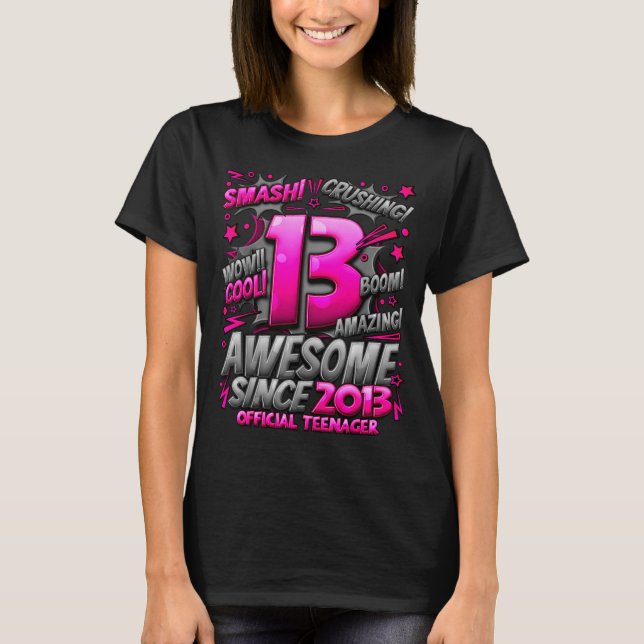 Teenager 13 Year Old Boys 13th Birthday Boy  T-Shirt (Front)