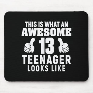 Teenager Birthday 13 Years Old 13th B-Day Funny Mouse Pad