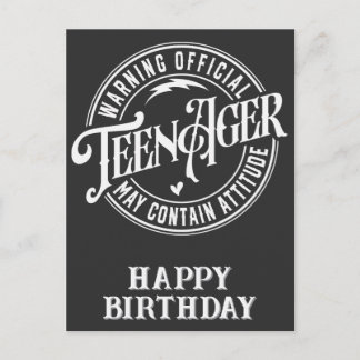 Teenager Birthday Holiday Postcard