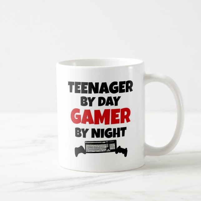 Teenager by Day Gamer by Night Coffee Mug (Right)