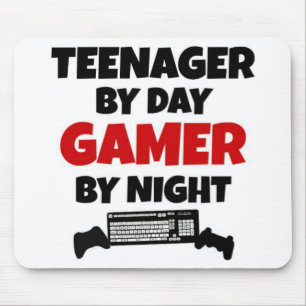 Teenager by Day Gamer by Night Mouse Pad
