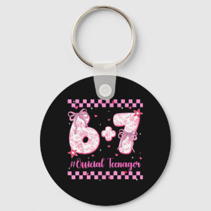 Teenager Coquette Birthday Women Teen Girl Kid Key Ring