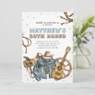 Teenager Cowboy Rodeo Invitation