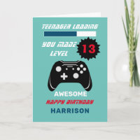 Teenager Loading Funny Gamer Personalised Birthday