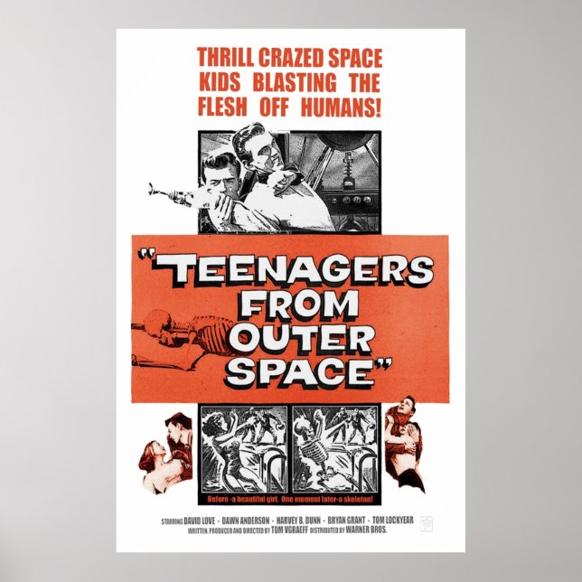 Teenagers From Outer Space Poster (Front)