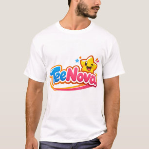 TeeNova Cute Star Logo Graphic T-Shirt for Men