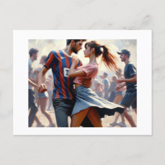 Teens Dancing, Postcard