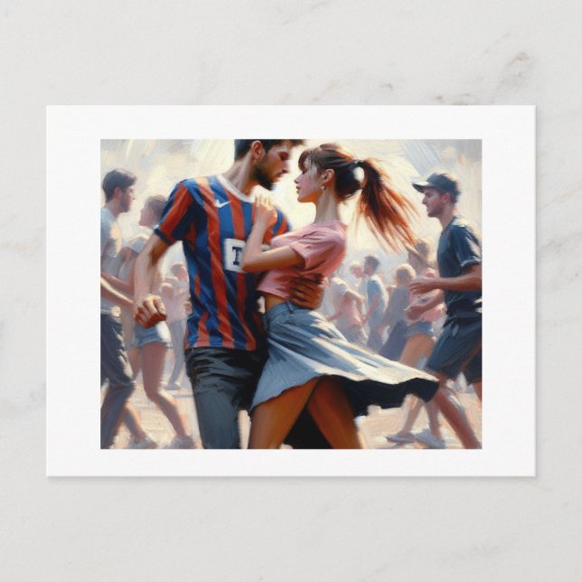 Teens Dancing,  Postcard (Front)
