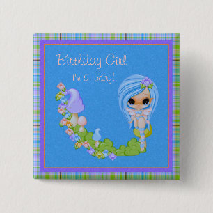 Teensy Fae Cute Faery 15 Cm Square Badge