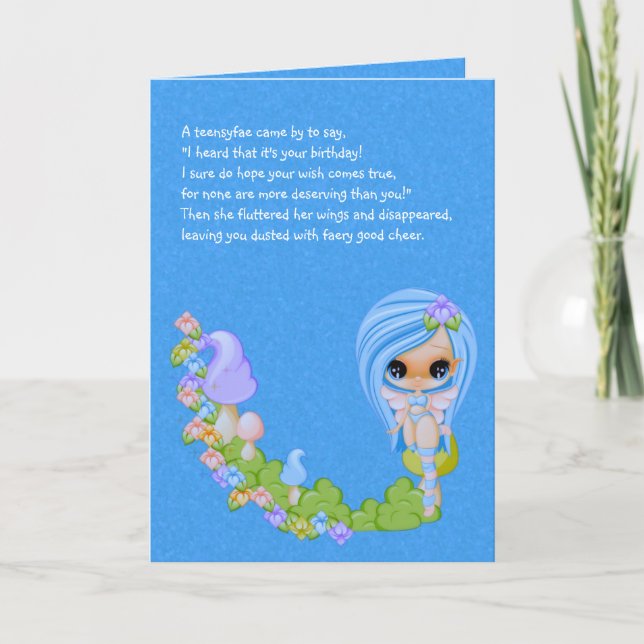 Teensy Fae Cute Faery Card (Front)