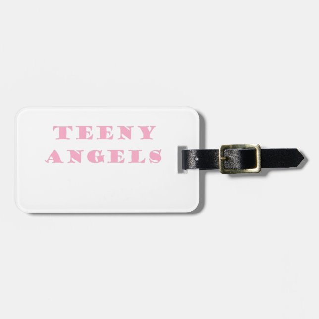 teeny angels luggage tag (Front Horizontal)