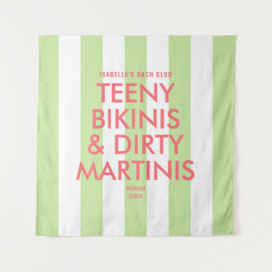 Teeny Bikinis & Dirty Martinis Bach Club Stripe Tapestry