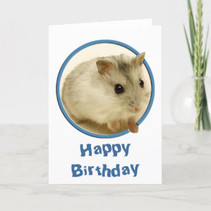 Teeny Hamster Birthday Card