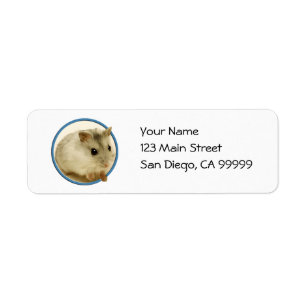 Teeny Hamster Return Address Label
