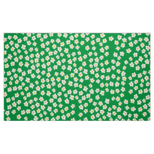 teeny retro flower pattern fabric 60s 70s