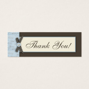 Teeny Toes BLU TY Skinny Gift Tag