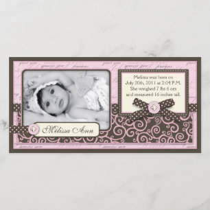 Teeny Toes PNK Announcement Card
