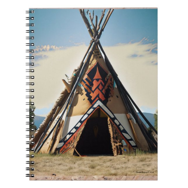 Teepee Spiral Notebook (Front)