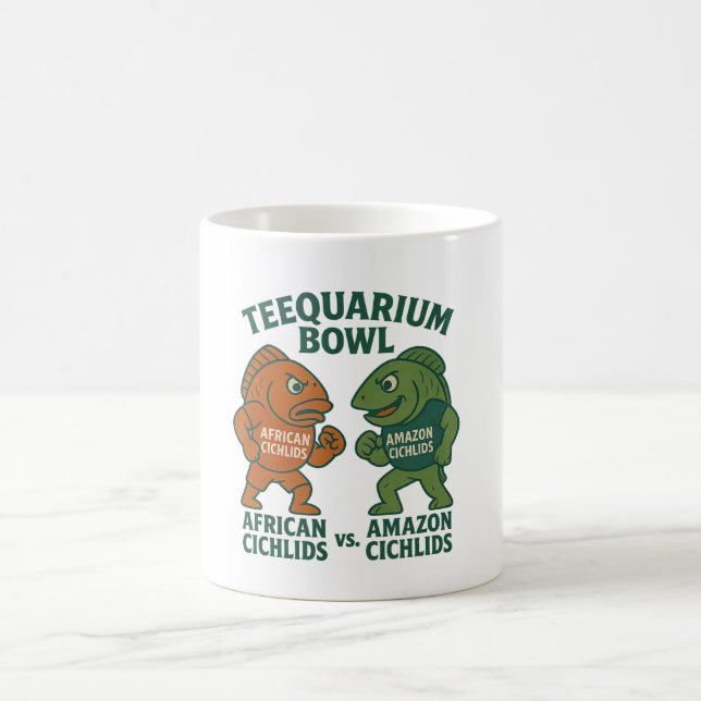 Teequarium Bowl Mug – African vs. Amazon Cichlids (Center)