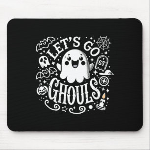 Tees Halloween Lets Go Ghouls Ghost Toddler Women Mouse Pad