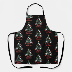 Tees the Season Golf Funny Christmas Golf Tree Apron