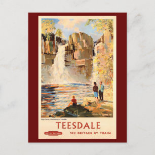 Teesdale, England, Holiday Visit Postcard