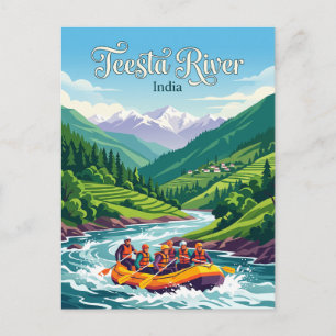 Teesta River Sikkim India Postcard