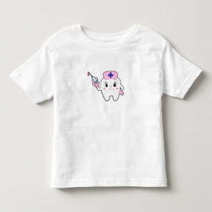 Teeth as Nurse with Syringe.PNG Toddler T-Shirt