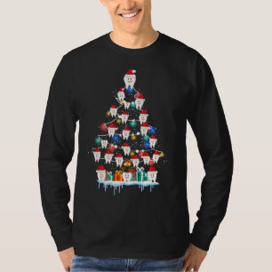 Teeth Christmas Tree Funny Dental Gift ForKids T-Shirt