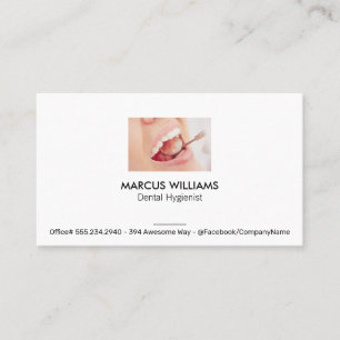Teeth Cleaning   Dental Profession Business Card