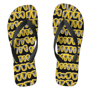 Teeth Dentist Dentistry Orthodontist NEON yellow Thongs