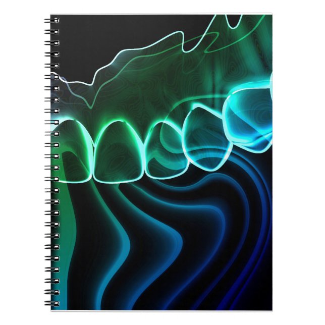 Teeth Design Dentist Orthodontist Notebook (Front)