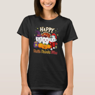 Teeth HalloThanksMas Halloween Thanksgiving Christ T-Shirt